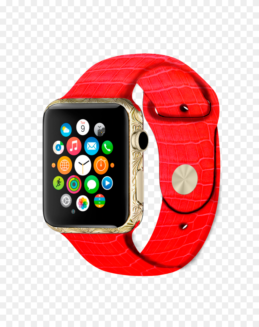 750x1000 Caimania Apple Watch Platinum Handicraft - Apple Watch PNG