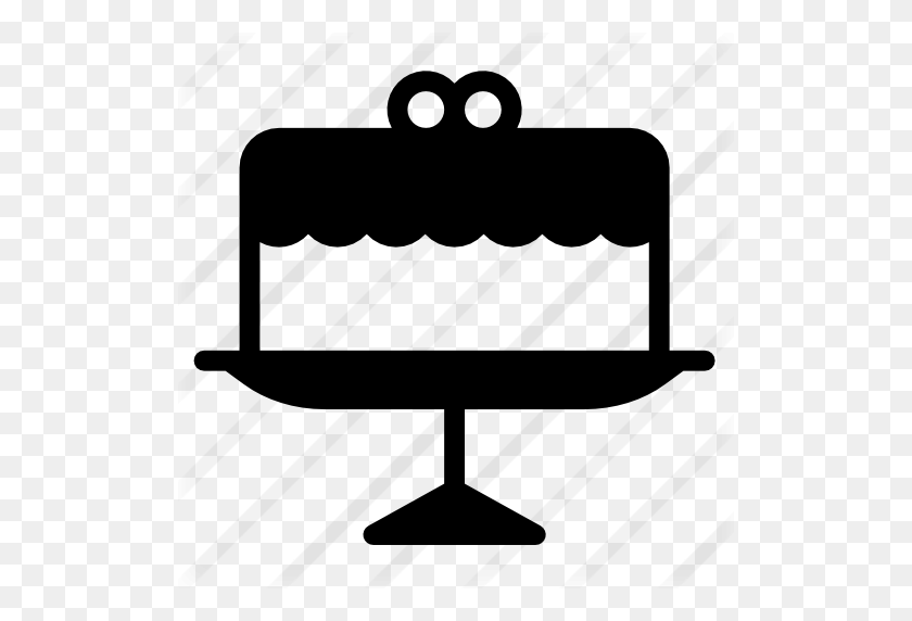 512x512 Cake - Black And White Cake Clipart