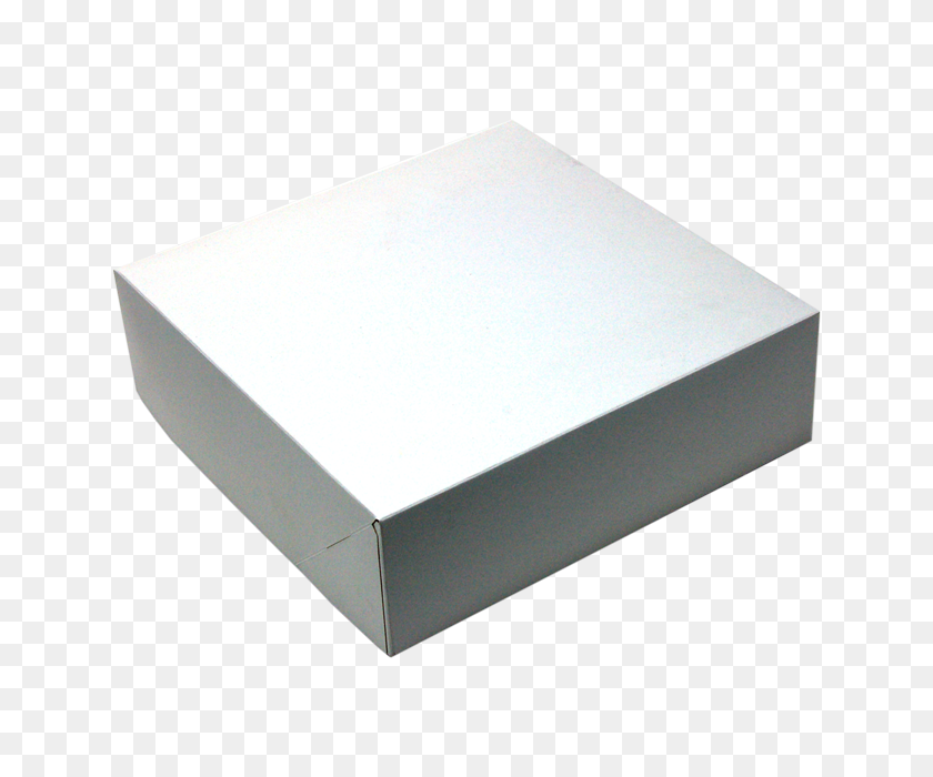 640x640 Коробка Для Торта, Картон, Дуплекс, Белая - Белая Коробка Png