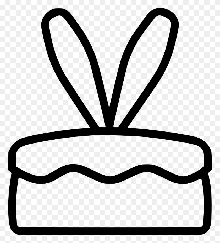 882x980 Cake Bunny Ears Rabbit Dessert Png Icon Free Download - Rabbit Ears PNG