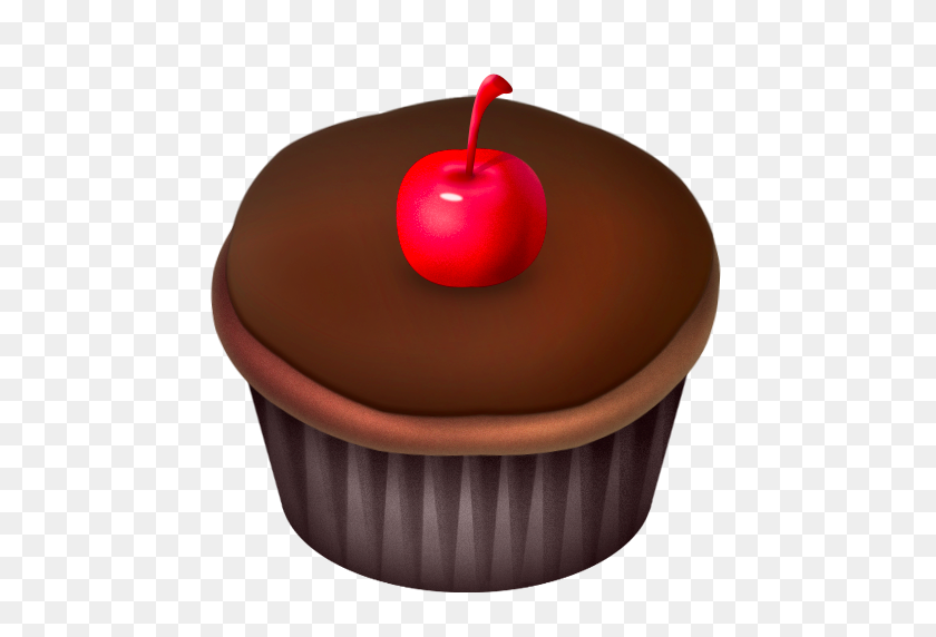 512x512 Cake, Cherry, Chocolate, Food Icon - Chocolate PNG