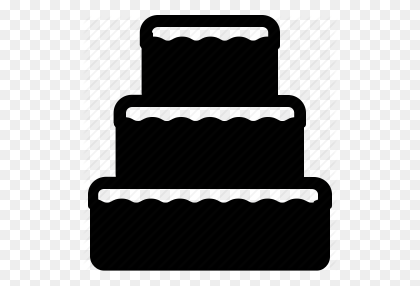 512x512 Cake, Chocolate, Food, Sweet, Tiered, Wedding Icon - Tiered Cake Clipart