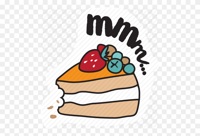 497x512 Cake, Christmas, Emoji, Food, Networking, New Year, Social Media Icon - Food Emoji PNG