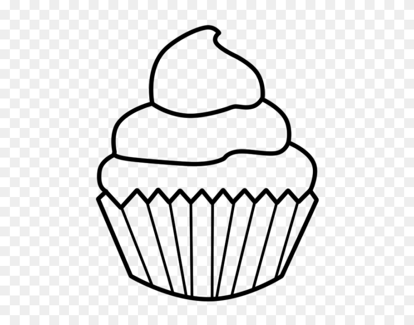 491x600 Cake Clipart Outline Nice Clip Art - Cake Clipart Black And White