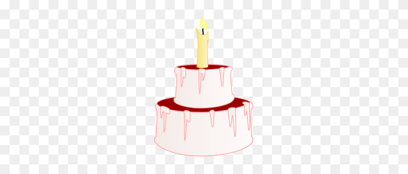 217x300 Cake Clipart Png For Web - Tiered Cake Clipart