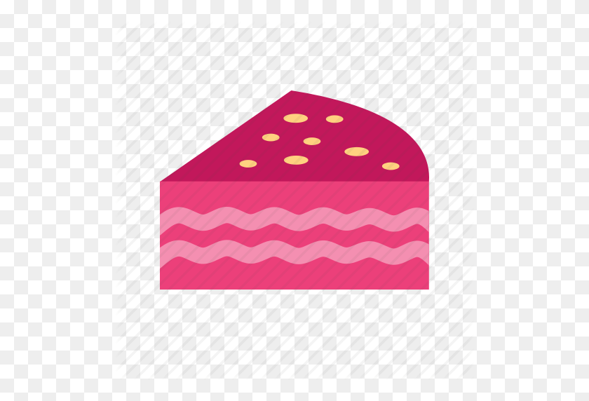512x512 Cake, Cream, Dessert, Food, Fresh, Fruit, Red Velvet Cake Icon - Red Velvet PNG