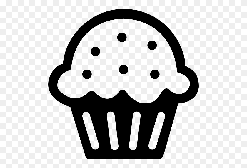 512x512 Cake, Cupcake, Cupcake With Fireworks Icon With Png And Vector - Fireworks Clipart Black And White