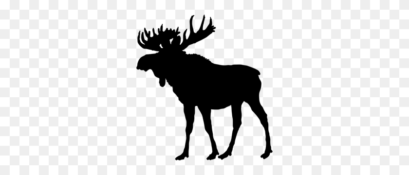 280x300 Cakes And Icings Moose - Reindeer Clipart Black And White