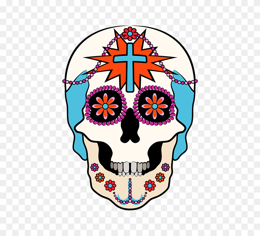 560x700 Calavera Graphic T Shirt For Sale - Dia De Los Muertos Skull Clipart