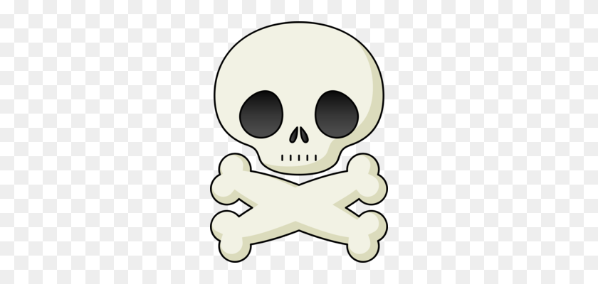 250x340 Calavera Human Skull Symbolism Halloween Skeleton - Skull And Crossbones PNG