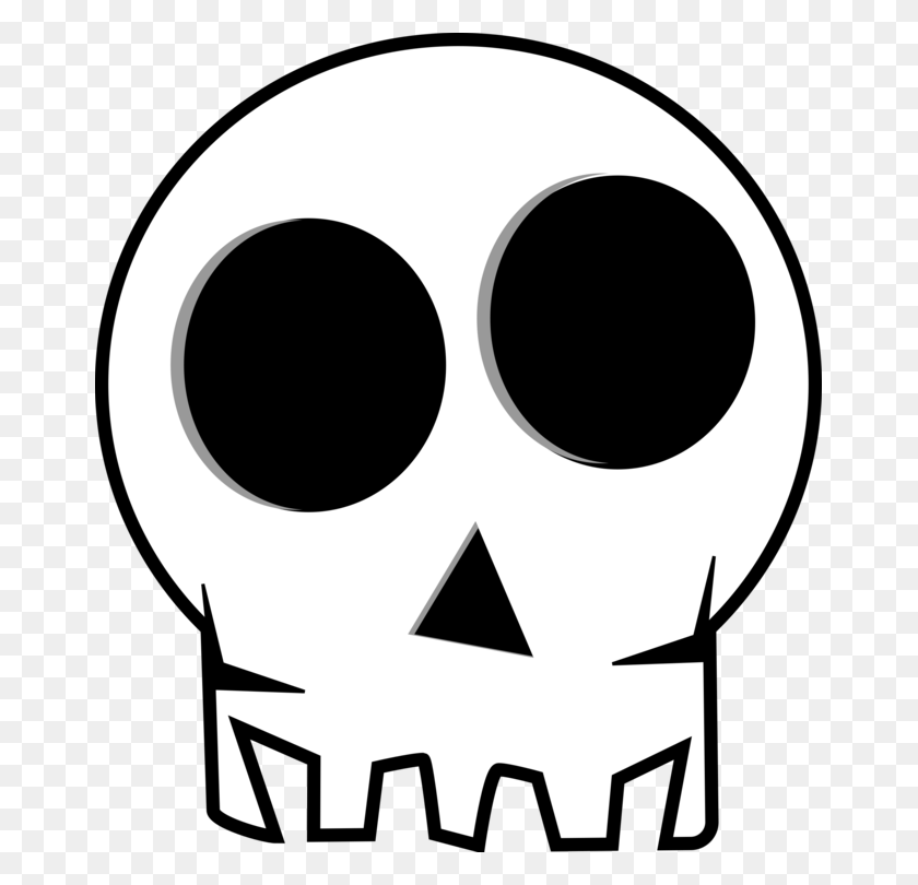 665x750 Calavera Cráneo Humano Simbolismo De Halloween Esqueleto - Calavera De Azúcar Clipart En Blanco Y Negro