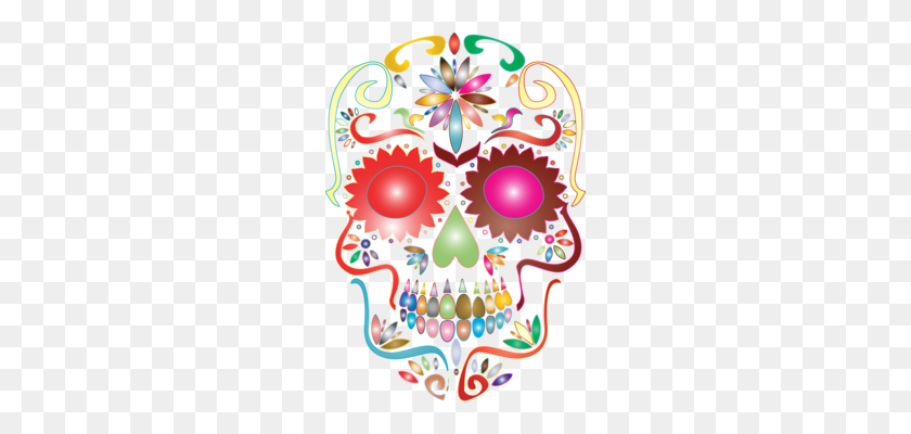 240x340 Calavera Skull Computer Icons Day Of The Dead Silhouette Free - Day Of The Dead Clipart