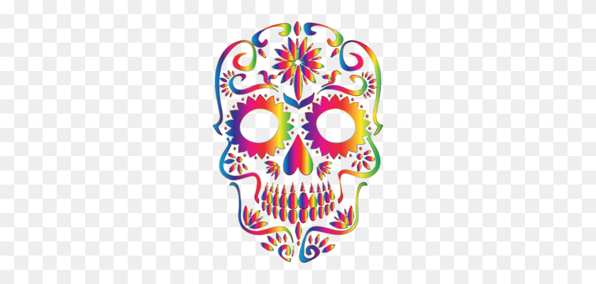 240x340 Calavera T Shirt El Día De Los Muertos Cráneo De Arte - Sombrero Mexicano De Imágenes Prediseñadas