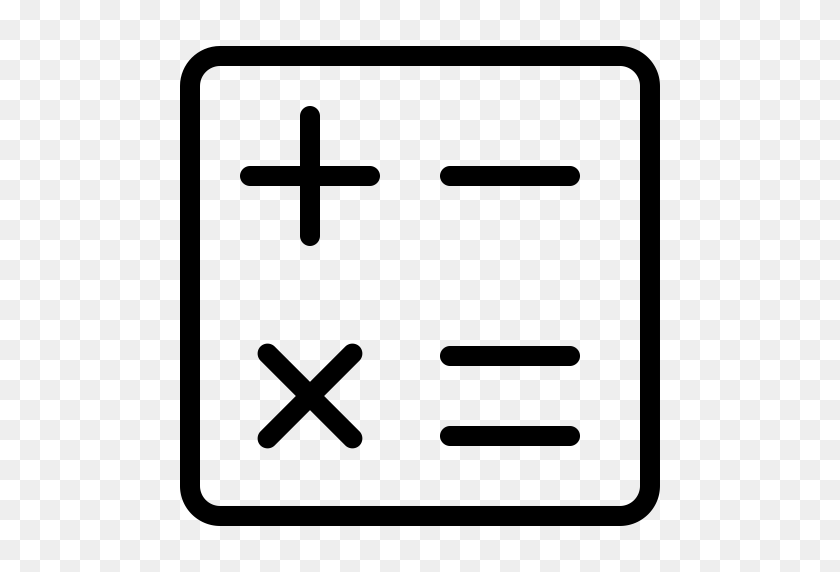 512x512 Cálculo, Ecuación, Icono De Fórmula Con Formato Png Y Vector - Fórmula Clipart