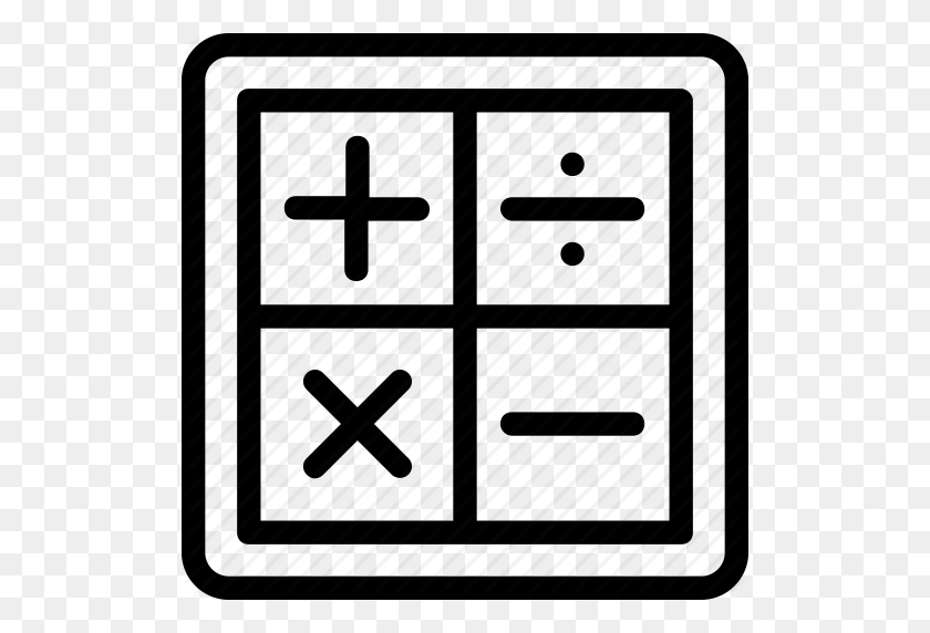 512x512 Вычисление, Математические Символы, Математика, Минус, Значок Плюса - Математические Символы Png