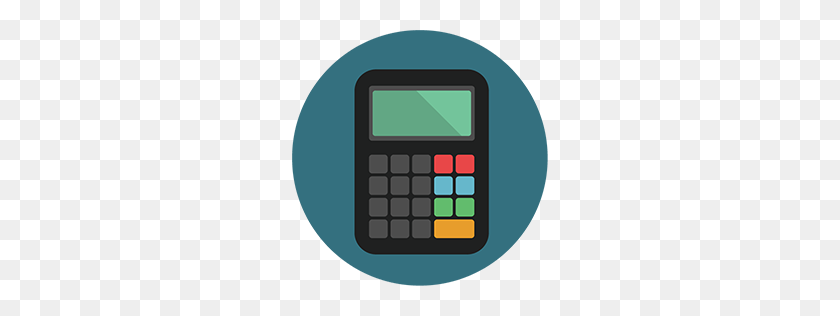 256x256 Calculator Icon Download Flat Round Icons Iconspedia - Calculator Icon PNG