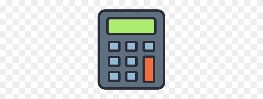256x256 Calculator Icon Outline Filled - Calculator Icon PNG