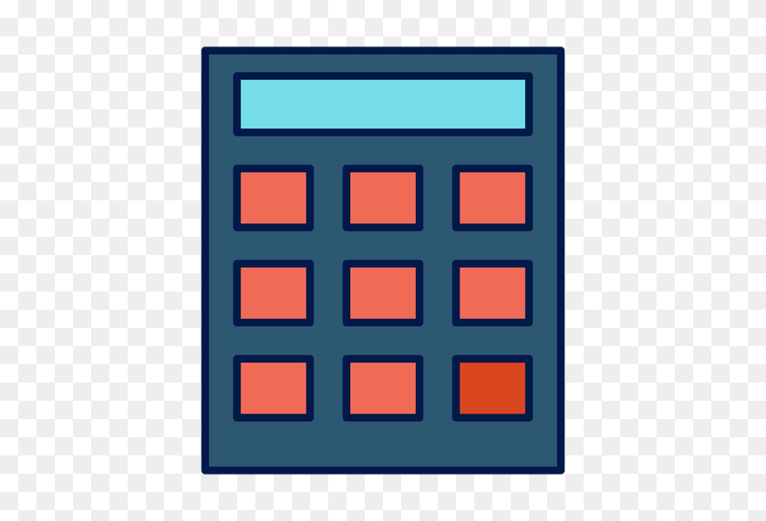 512x512 Calculadora De La Escuela Icono - Calculadora Png