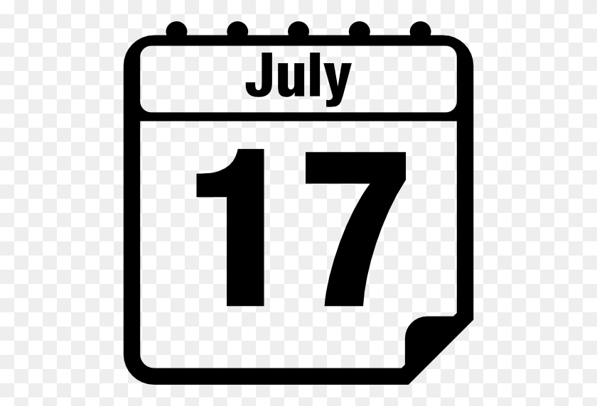 512x512 Calendar, Calendars, Daily Calendar, Tool, July Interface - July Calendar Clipart