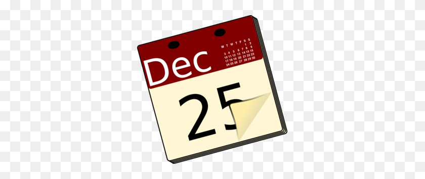 297x294 Calendar Clip Art - Free December Clip Art