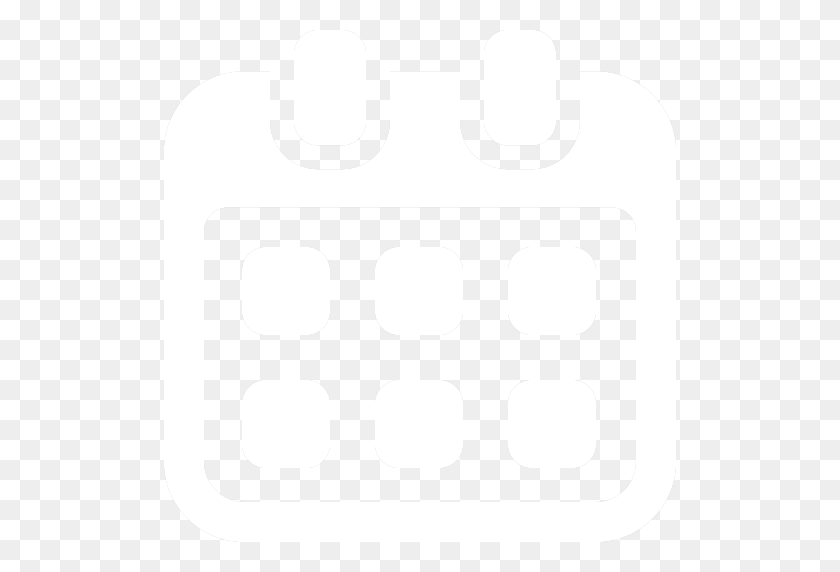 512x512 Calendar Icon White - Calendar Icon PNG Transparent