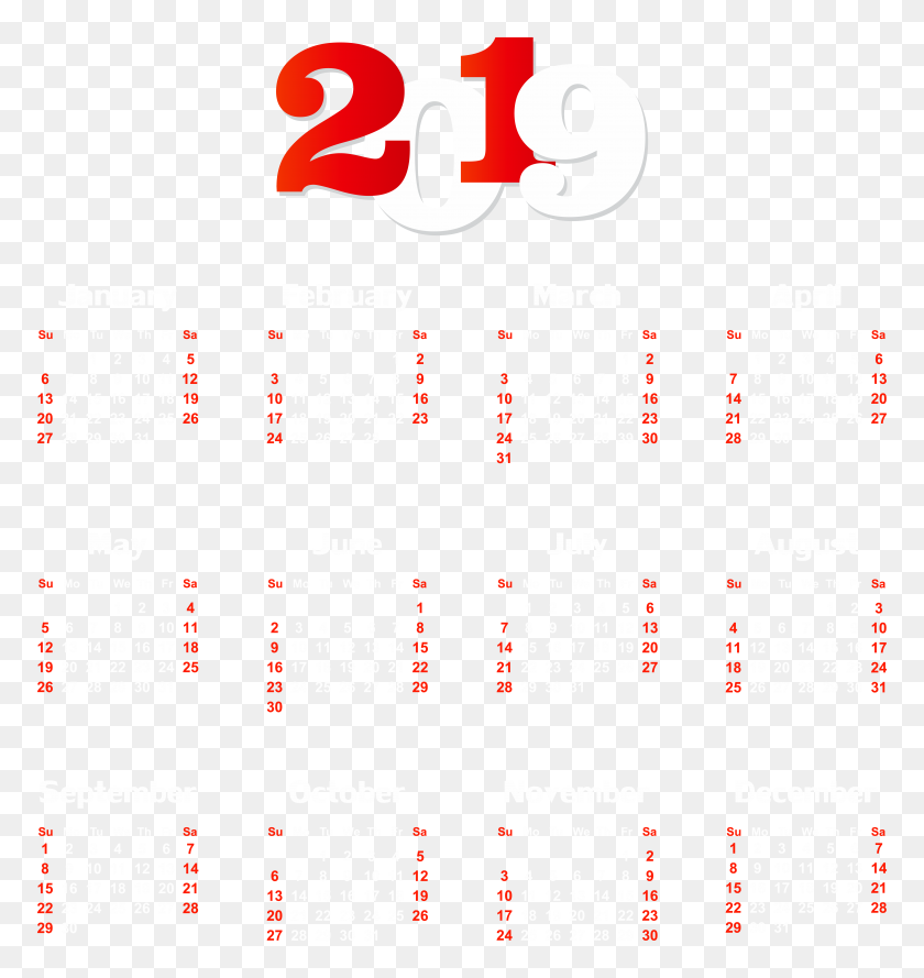 7519x8000 Calendar White Transparent Png Clip Gallery - Calendar Clip Art