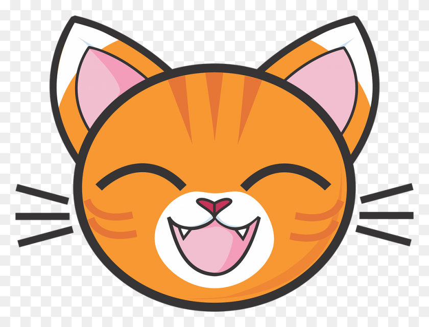 960x714 Calico Cat Png Face Orange - PNG Face