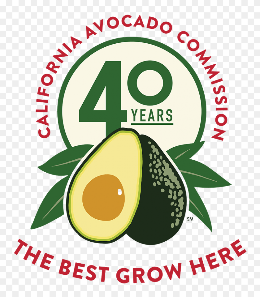 800x924 California Avocado Commission - Avacado PNG