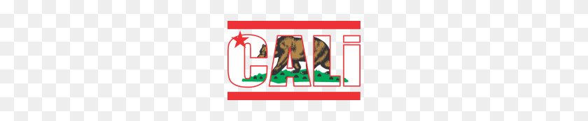 190x114 California Bear Flag - California Flag PNG
