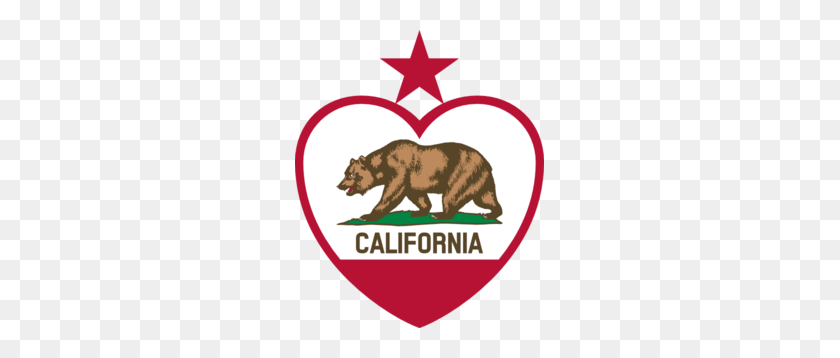 249x298 California Heart Clip Art - California Bear Clipart