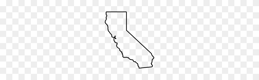200x200 California Icons Noun Project - California Outline PNG