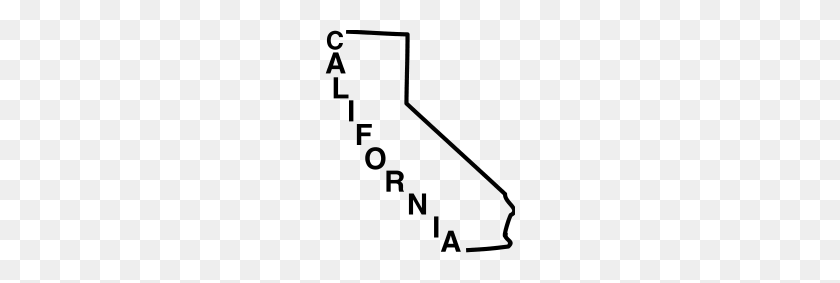190x223 California Outline And Name - California Outline PNG