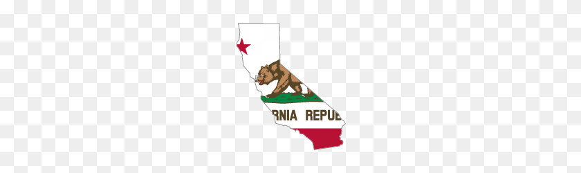 200x190 California Presidential Election Voting History - California Flag PNG