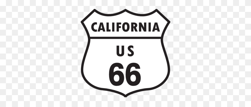 300x300 California Route Clip Art - Route 66 Clipart