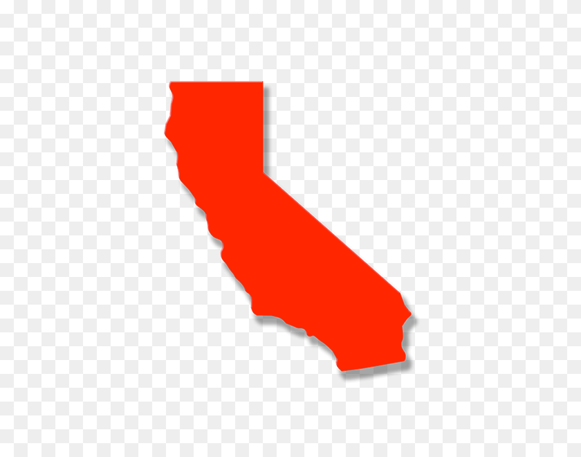 600x600 California State Outline Statement Wall Art - California Outline PNG