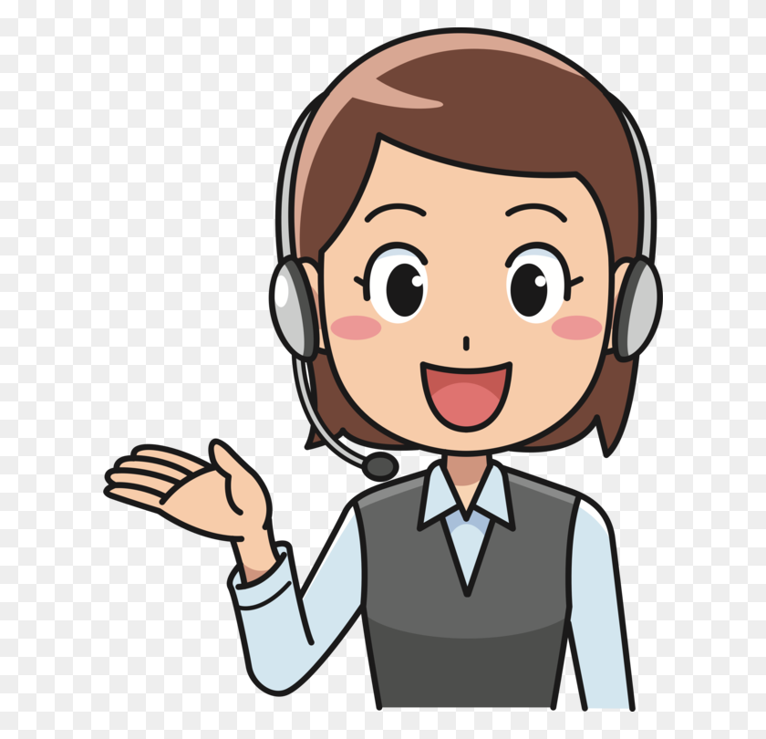 614x750 Call Centre Customer Service Callcenteragent Telephone Call Free - Person On Phone Clipart