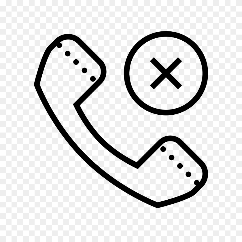 1600x1600 Call Disconnected Icon - Call Icon PNG