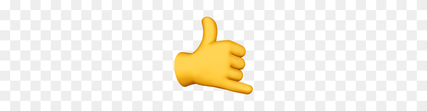 160x160 Call Me Hand Emoji On Apple Ios - Hand Emoji PNG