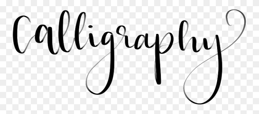 757x312 Calligraphy And Handlettering - Calligraphy PNG