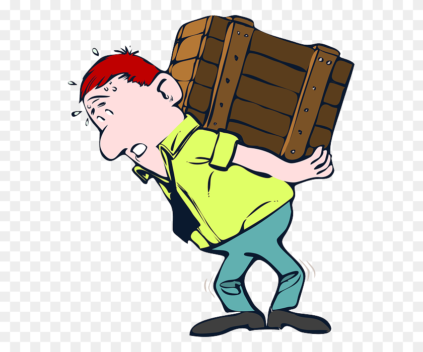 569x640 Calling Out For Help While Moving Heavy Items Emc - Dorm Clipart