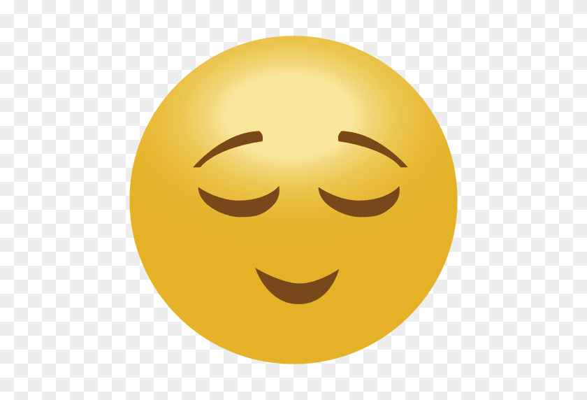 512x512 Спокойный Смайлик Emoji - Смайлик Facebook Png