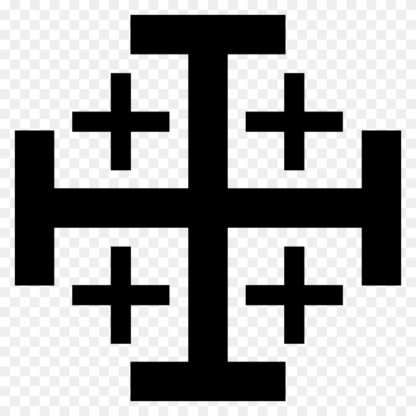 2400x2400 Calvary Kingdom Of Jerusalem T Shirt Jerusalem Cross Clip Art - Calvary Clipart