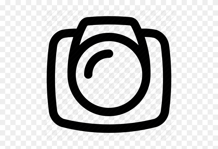 512x512 Камера, Камера, Захват, Instagram, Объектив, Снимок, Значок Snap - Логотип Instagram Png Черный