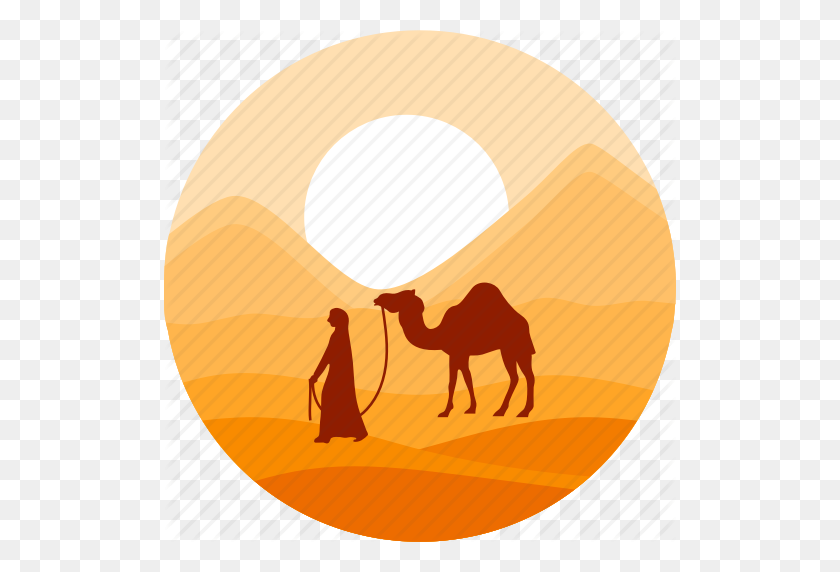 512x512 Camel, Desert, Dune, Land, Sahara, Sand, Sun Icon - Desert PNG