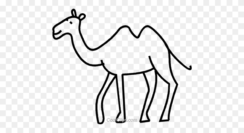 480x398 Ilustración De Imágenes Prediseñadas De Vector Libre De Regalías De Camello - Imágenes Prediseñadas De Camello En Blanco Y Negro