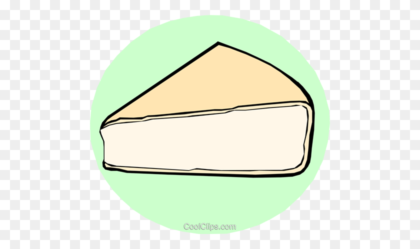 480x438 Camembert Cheese Royalty Free Vector Clip Art Illustration - Cheese Clipart