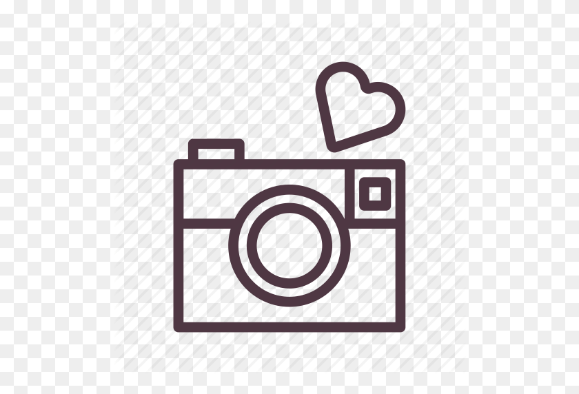 512x512 Camera, Capture, Heart, Love, Moment, Romantic, Valentine Icon - Camera Icon PNG