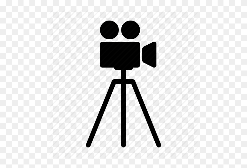 512x512 Камера, Кино, Фильм, Голливуд, Производство, Значок Видео - Клипарт Видеокамера