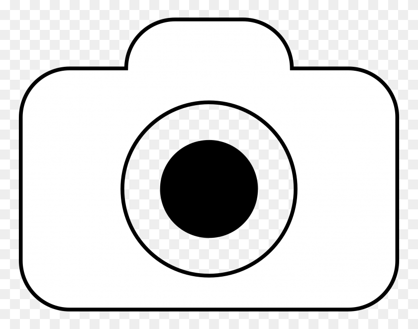 2555x1967 Художественный Дизайн Клипа С Камерой - Принц Клипарт Черный И Белый