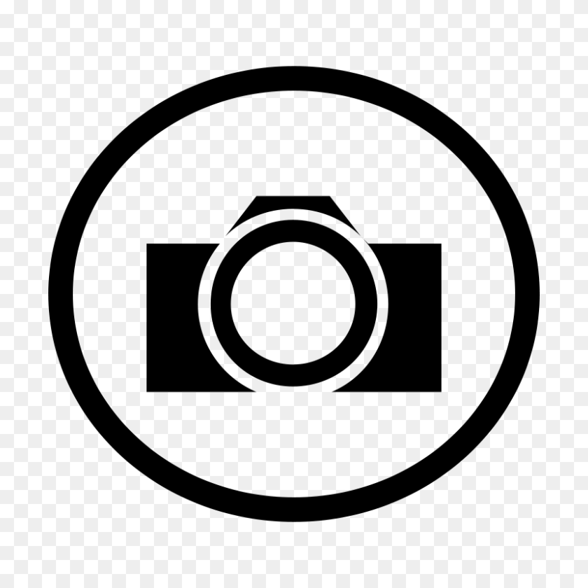 800x800 Camera Clipart Black And White Logos Camera Logo - Dslr Camera Clipart